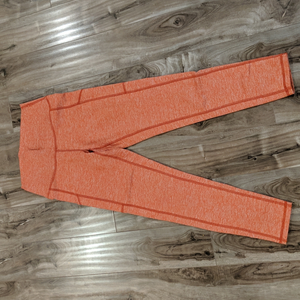 AERIE Heathered Burnt Orange Pocket Athletic Leggings - Soft!